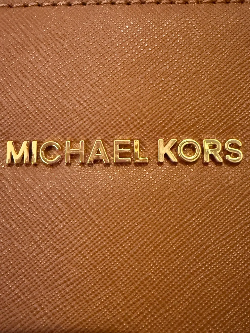 Michael Kors Brown Saffiano Leather Satchel